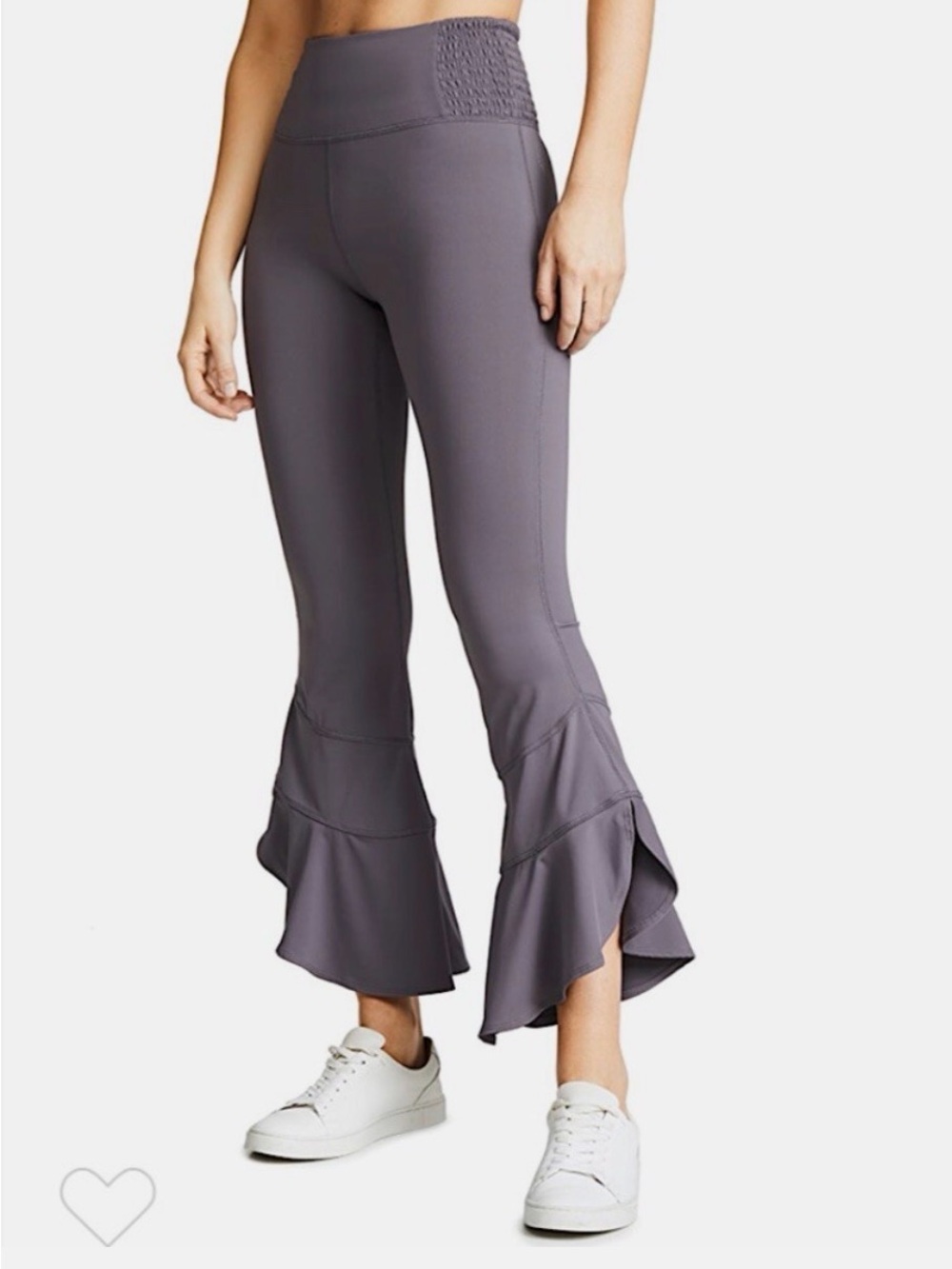 Free People Movement Starlight Pant Legging Stretch Ruffle Crop Hem